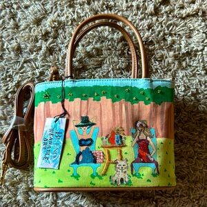 Vintage 90s Bueno wearable art purse - never used, still has tags